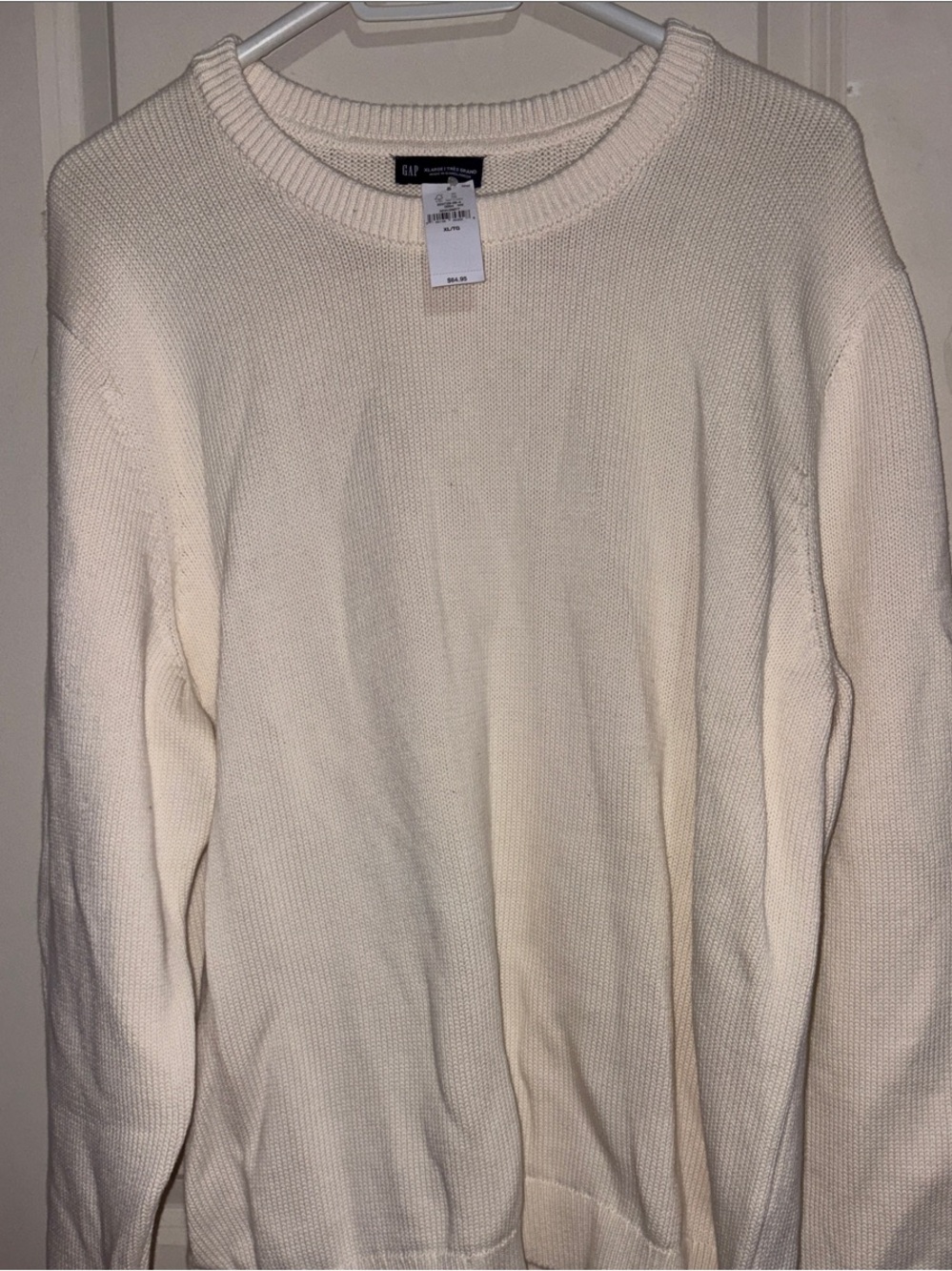 GAP Unisex Cream Crewneck Sweater